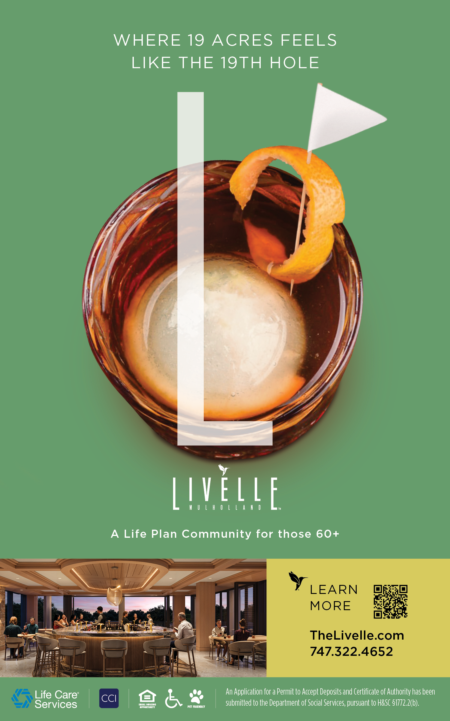 Livelle print ad — Opportunities Without Obstacles