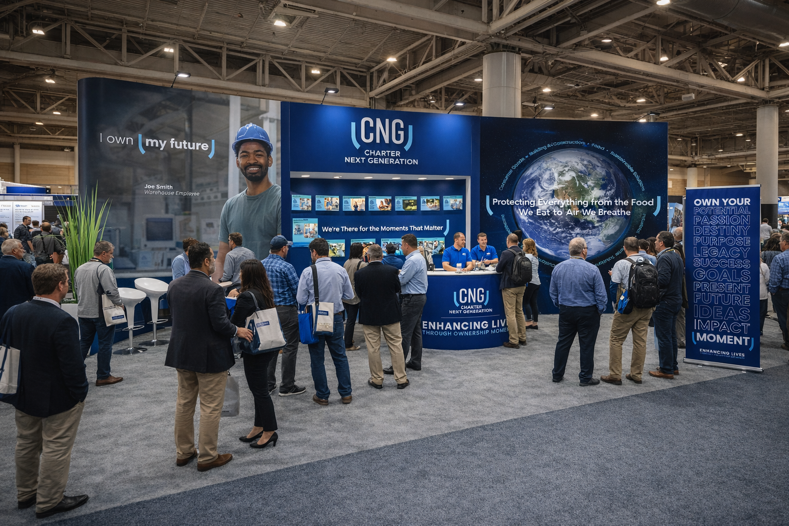 CNG expo booth — in situ