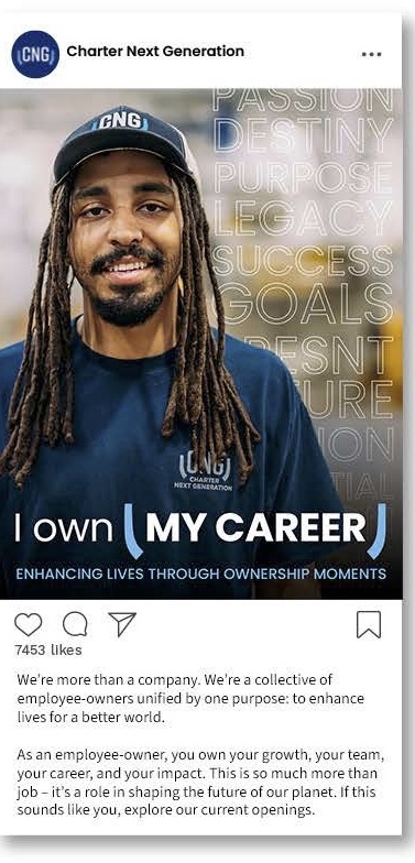CNG social — I own [my career]