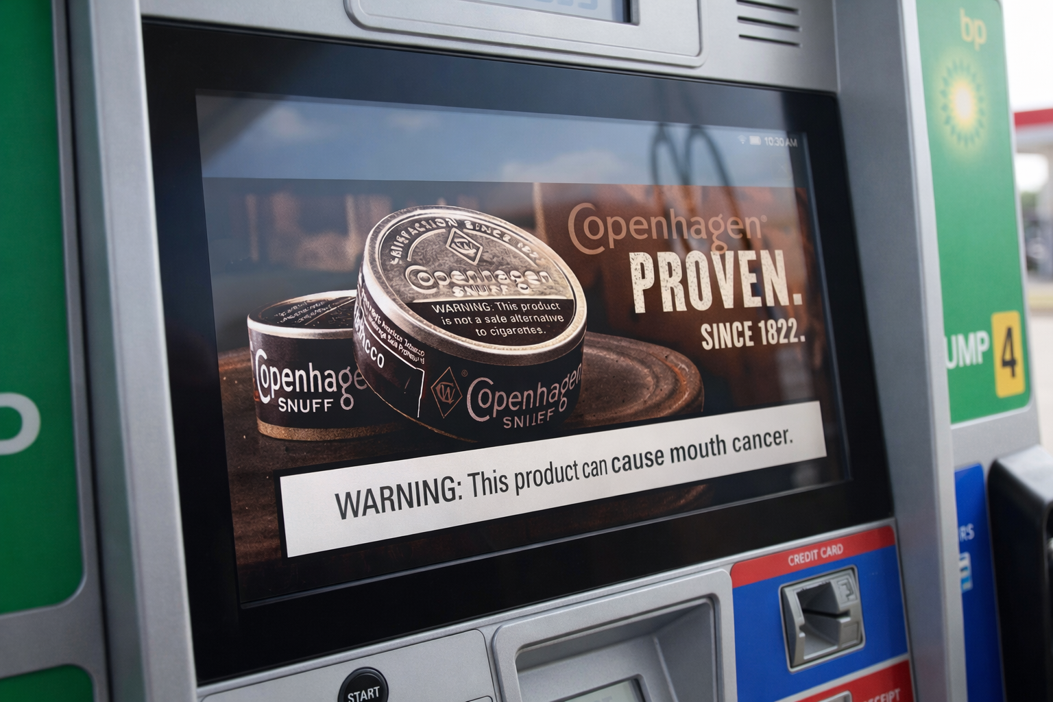 Copenhagen gas pump display