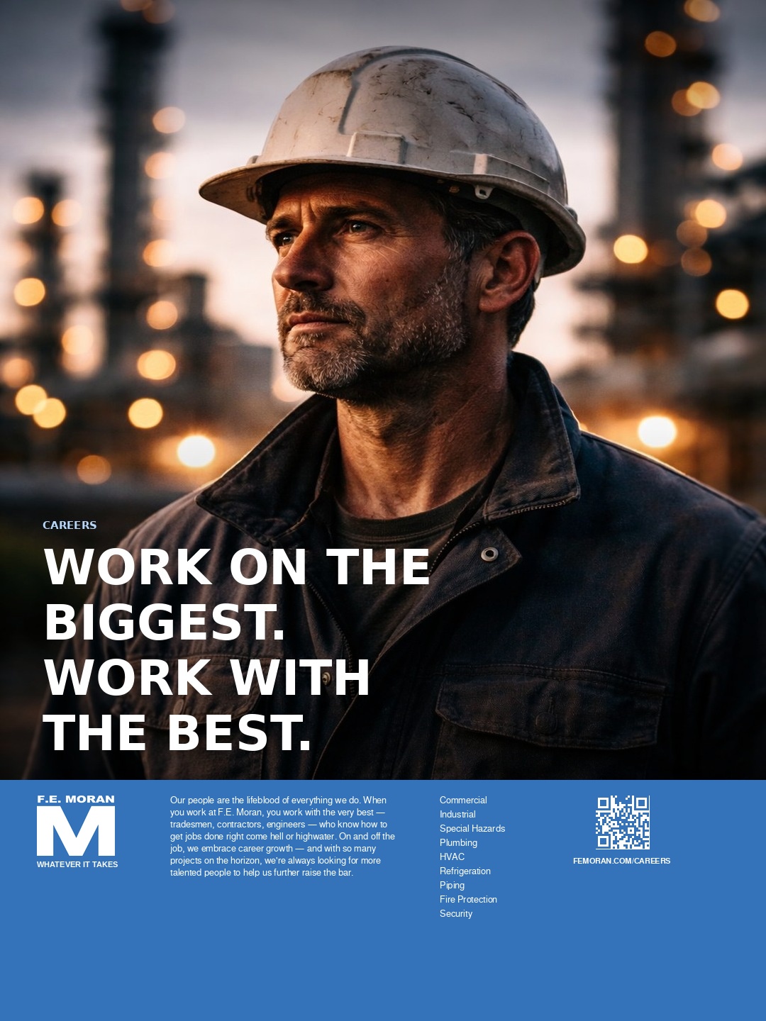 Careers print ad — Work on the Biggest, Work with the Best