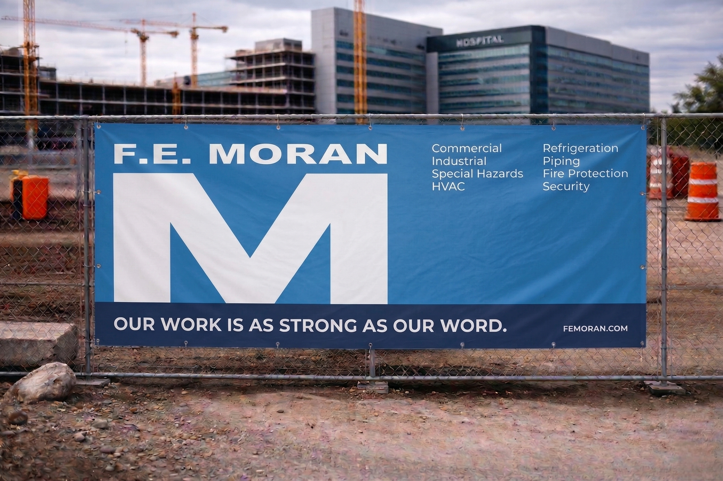 Construction site sign