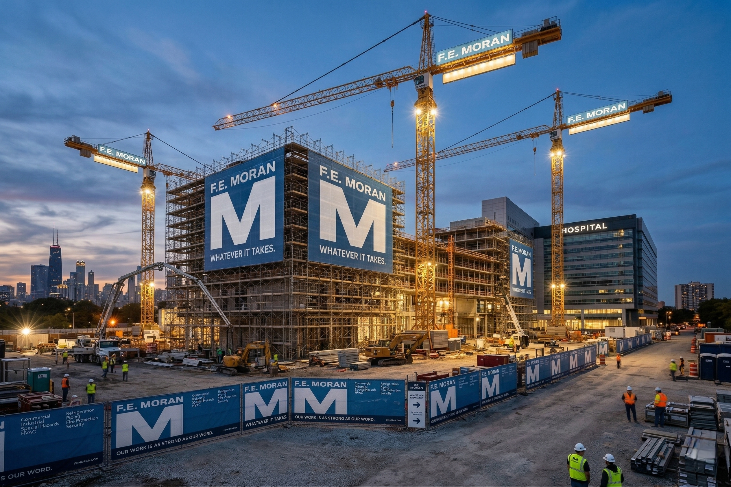 F.E. Moran job site takeover