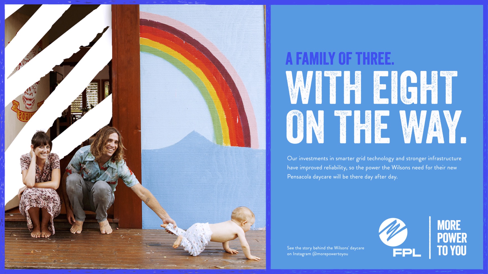 A family of three. With eight on the way.