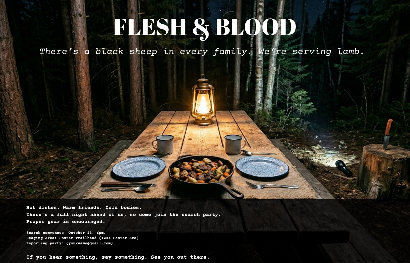 Flesh & Blood invitation
