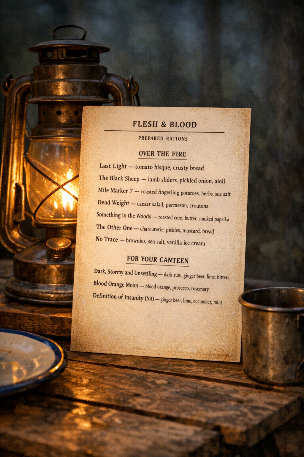 Menu — Prepared Rations