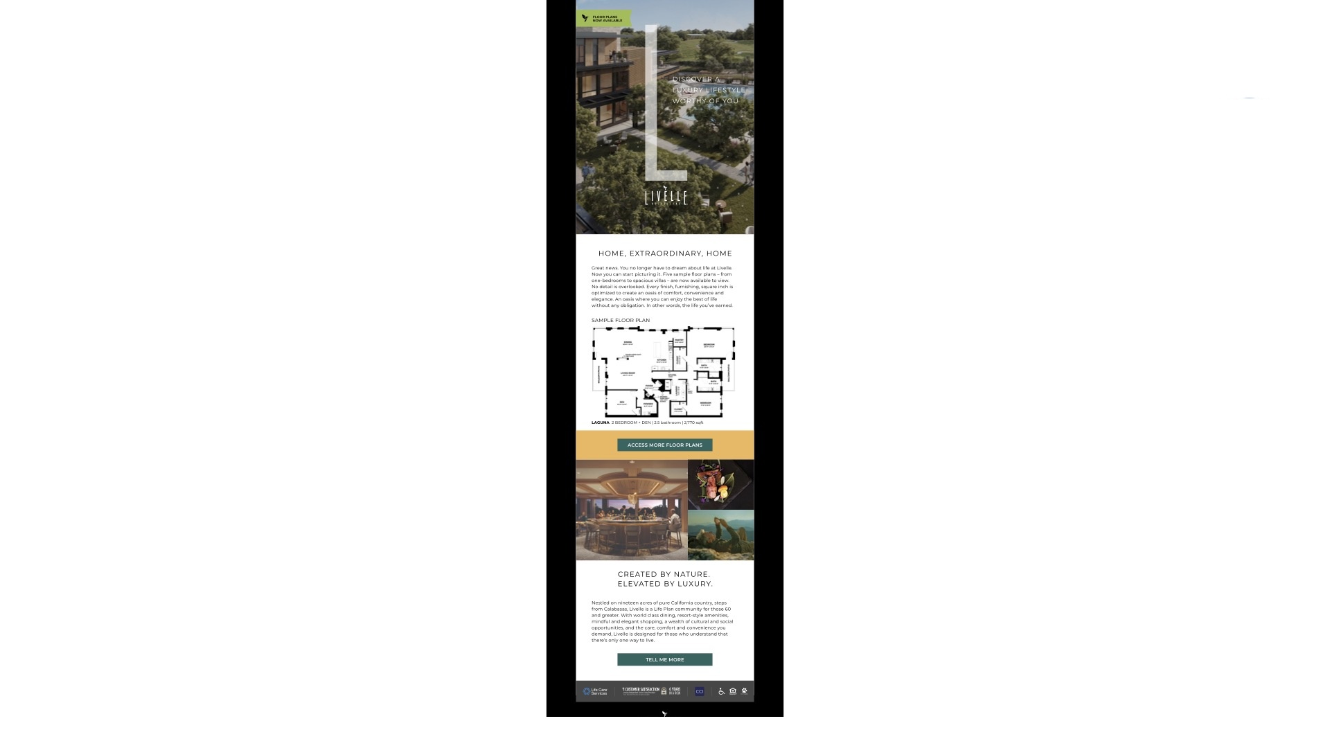 Livelle — April email blast