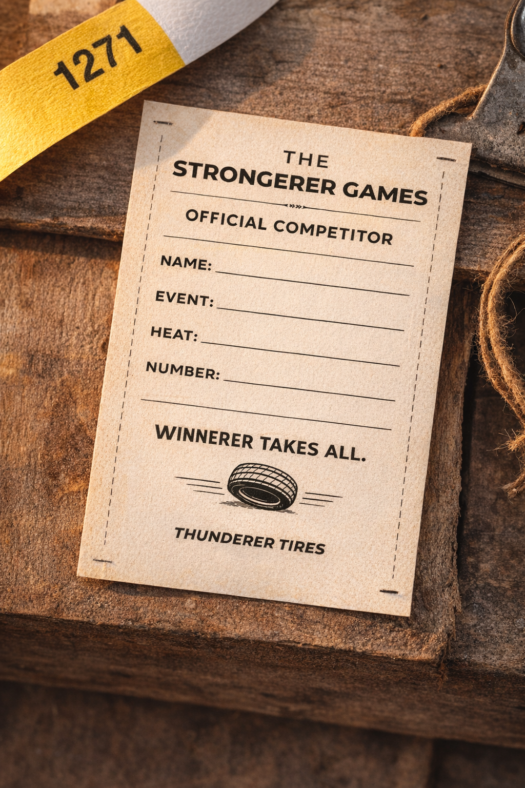Official Competitor card