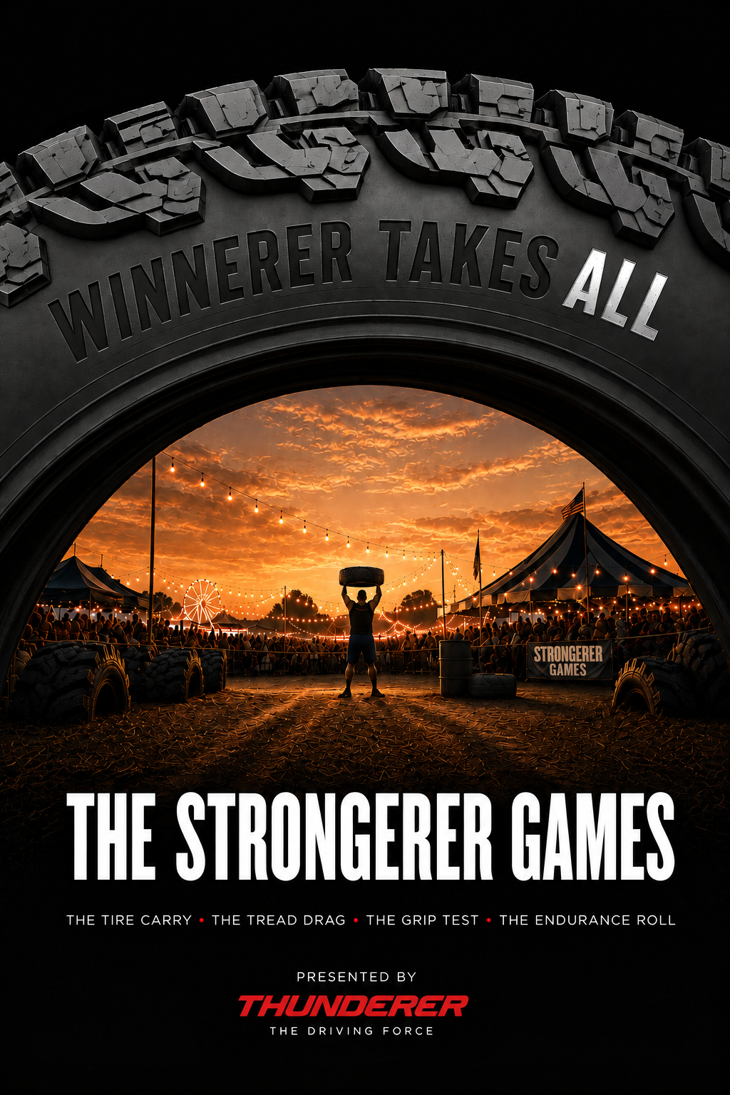 The Strongerer Games poster — Winnerer Takes All