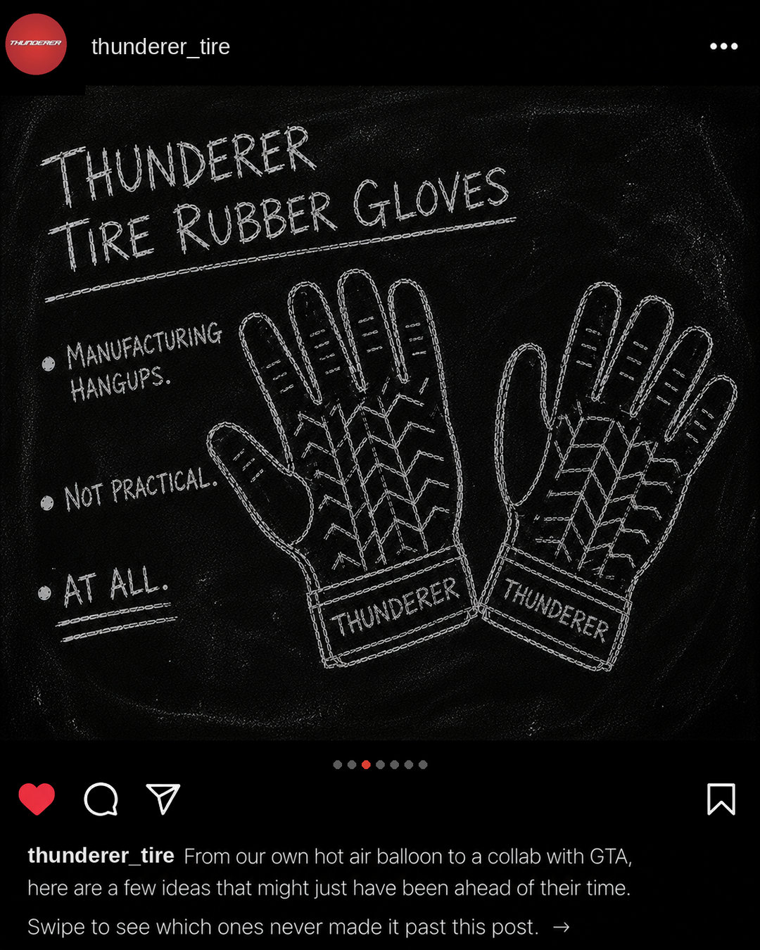 Thunderer Tire Rubber Gloves