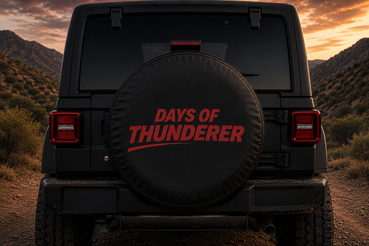 Days of Thunderer spare tire cover